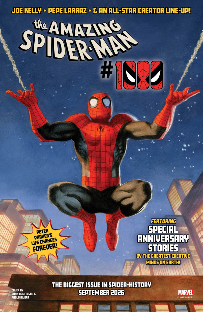 Η 1.000η έκδοση του The Amazing Spider-Man θα κάνει το ντεμπούτο του τον Σεπτέμβριο, με το να θεωρείται ως το "μεγαλύτερο τεύχος στην Spider -ιστορία"