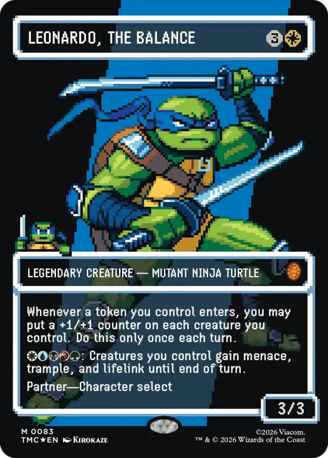 Η συλλογή Teenage Mutant Ninja Turtles του Magic: The Gathering περιλαμβάνει κάρτες εμπνευσμένες από τα παιχνίδια