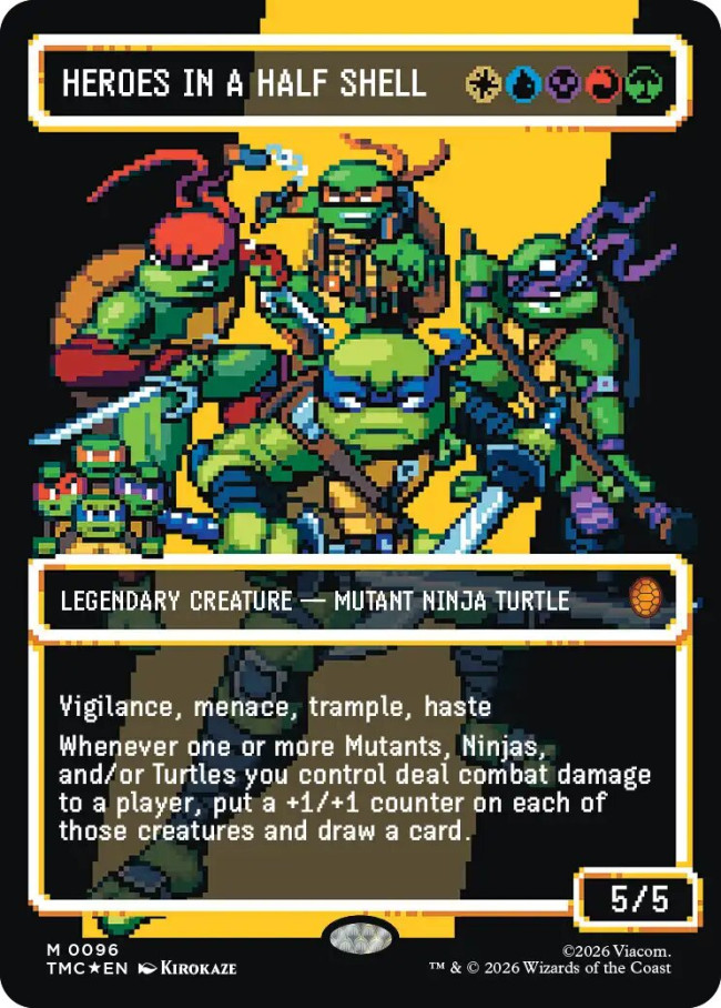 Η συλλογή Teenage Mutant Ninja Turtles του Magic: The Gathering περιλαμβάνει κάρτες εμπνευσμένες από τα παιχνίδια