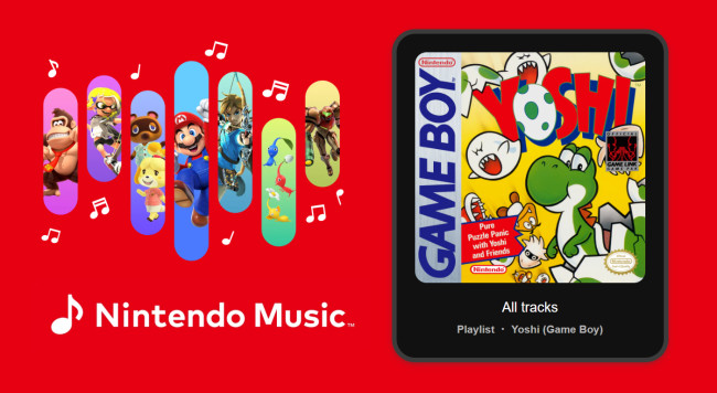 Μια διπλή δόση soundtrack του Yoshi προστέθηκε στο Nintendo Music