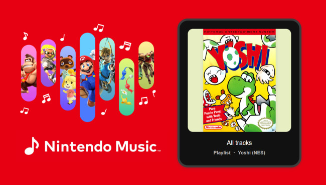 Μια διπλή δόση soundtrack του Yoshi προστέθηκε στο Nintendo Music