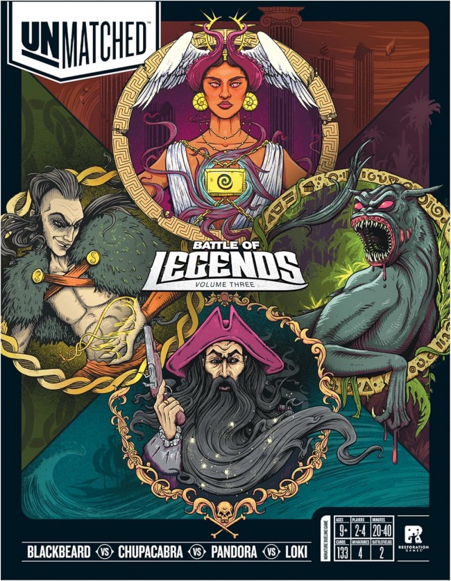 Παίξαμε επιτραπέζια παιχνίδια με πειρατές, θεούς και τέρατα στο Unmatched: Battle of Legends - Volume Three
