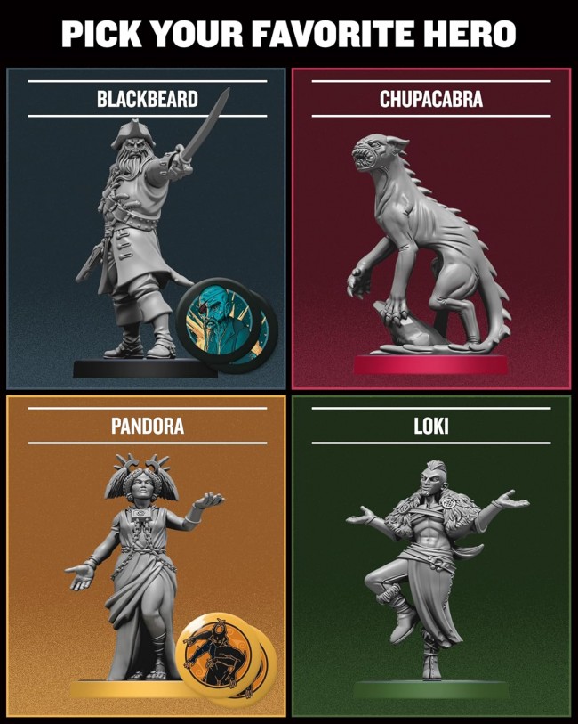 Παίξαμε επιτραπέζια παιχνίδια με πειρατές, θεούς και τέρατα στο Unmatched: Battle of Legends - Volume Three