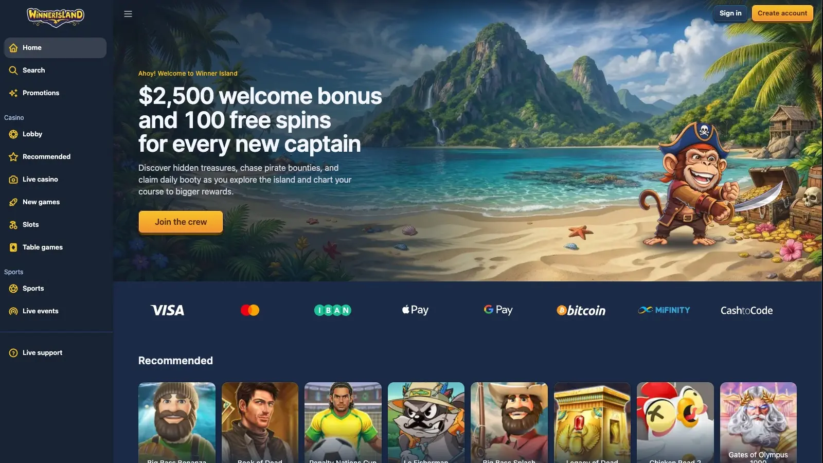 Winner Island screenshot